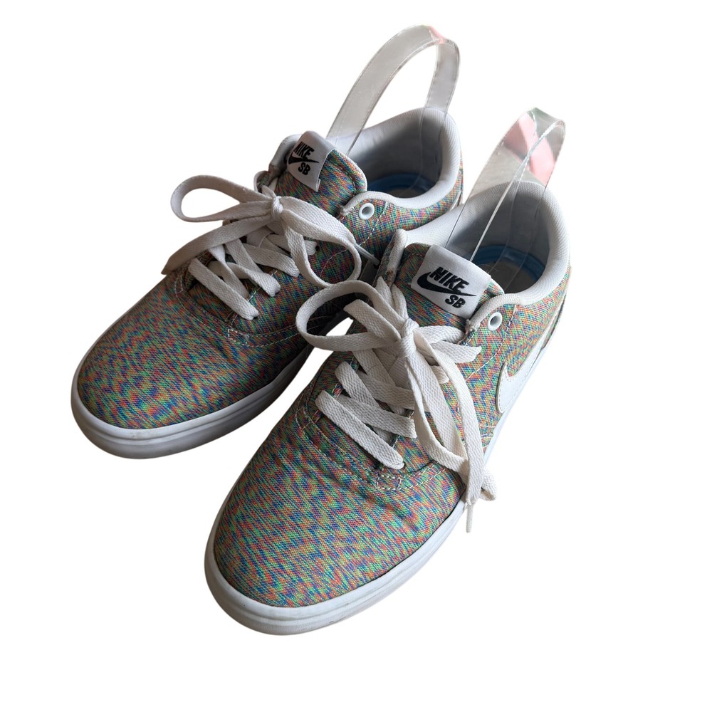 Nike SB Portmore Canvas Multicolor Glitch Skate‎ Shoes 807301-610 Mens 6.5